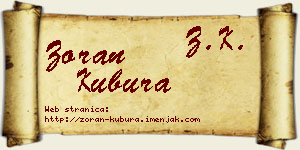 Zoran Kubura vizit kartica